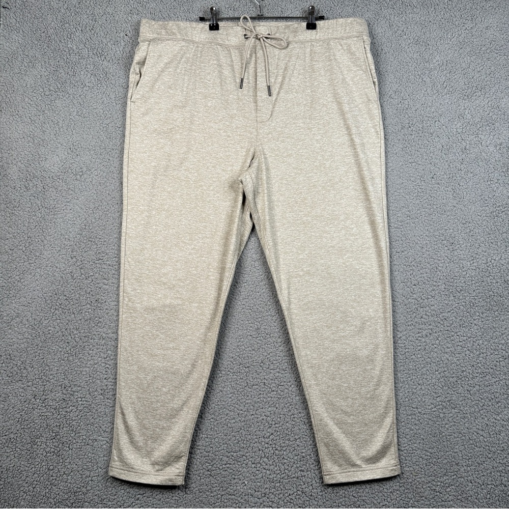 Express Sweat Pants Mens Size XL Taupe Heathered Loose Fit Tapered Leg Ankle NWT